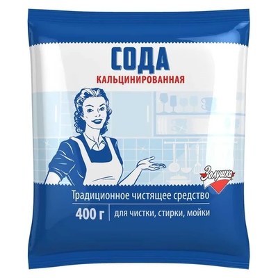 Сода  кальцинированная /  пачка 400 г Золушка 